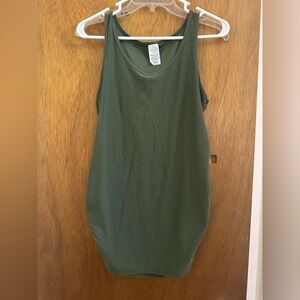 Time and Tru Forest Green Maternity Tank Top